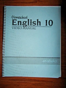 Abeka Video Manual * English 10 * 10th HOME TEACHER MATERIAL WORK PLAN new - Foto 1 di 1