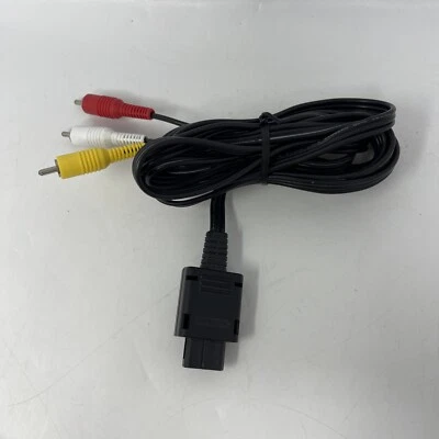 Nintendo Official OEM Video AV Composite Cable for Super SNES Gamecube N64 Used - Image 1 of 4