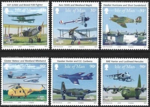 2008 Isle of Man Sg 1406/1411 90th Anniversary of the Royal Air Force MNH - Picture 1 of 2