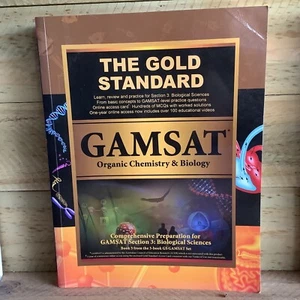 GAMSAT - THE GOLD STANDARD - ORGANIC CHEMISTRY & BIOLOGY PAPERBACK STUDY BOOK - Bild 1 von 4