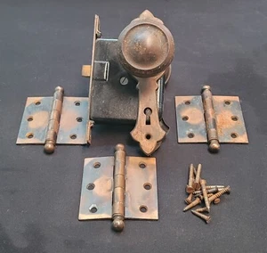 Mortice Lock Set w/ Backplates Knobs & Hinges GS00517 - Picture 1 of 7