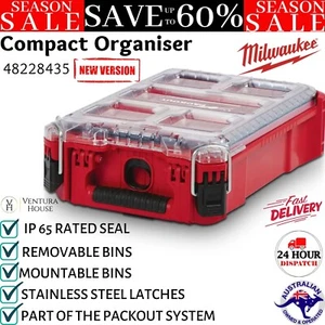 Milwaukee PACKOUT Compact Organizer Modular Storage Tool Organiser Case 48228435 - Picture 1 of 12