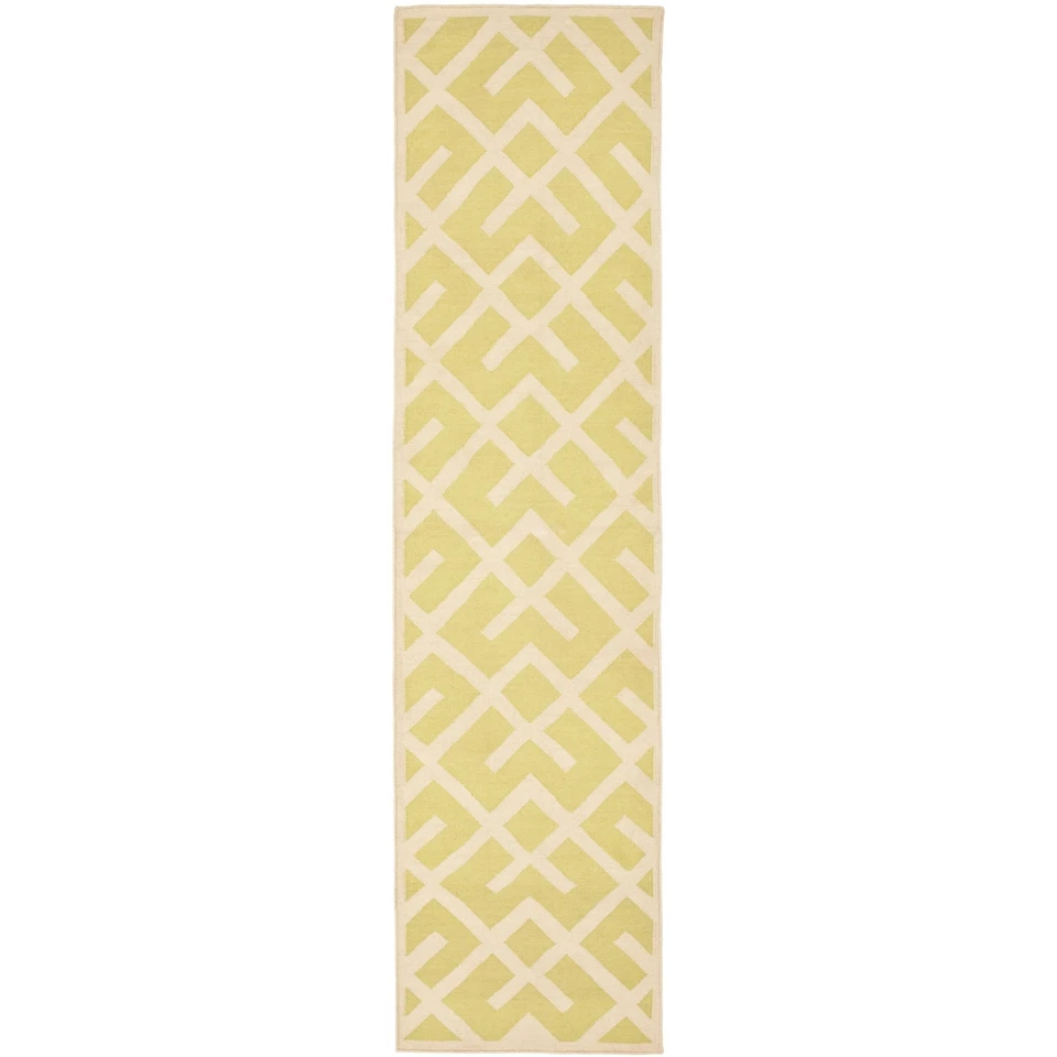 Safavieh Light Green/ Ivory Flat weave Wool Runner 2' 6" x 8' - Image 1 of 1