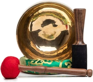 7" Tibetan Singing Bowl Set - Master Healing Grade For Sound Bath Chakra - Picture 1 of 3