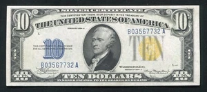 FR. 2309 1934-A $10 “NORTH AFRICA” SILVER CERTIFICATE NOTE GEM UNCIRCULATED - Picture 1 of 2