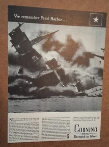 De colección Segunda Guerra Mundial Ejército de Estados Unidos - We Remember Pearl Harbor - Corning Glass - 1942 dC - Imagen 1 de 1