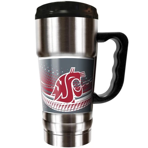 WASHINGTON STATE COUGARS 20oz VACUUM INSULATED STAINLESS STEEL TRAVEL MUG & COLD Cover