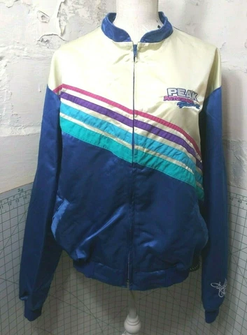 VTG Peak Performance Racing Kyle Petty Jacket Satin Eagle Ridge XL Nascar Zip Cover
