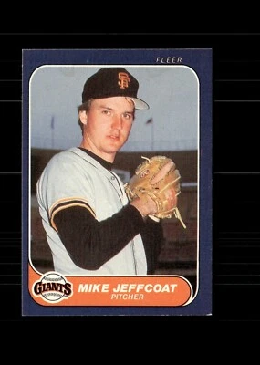 1986 Fleer - Mike Jeffcoat #545 - Image 1 of 2