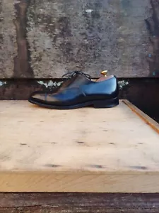 SCARPE CHURCH’S OXFORD PELLE NERA UK7.5 UOMO BALMORAL OTTIME CONDIZIONI - Foto 1 di 10
