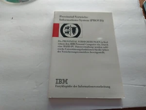 ITHistory (1985) IBM BROSCHÜRE: "Provis Provincial" PC (deutsch) (101 Seiten - Bild 1 von 3