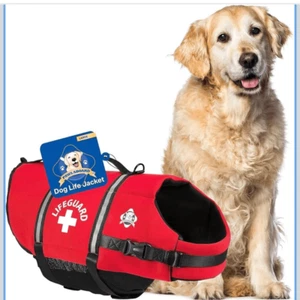 Paws Abroad Large Red Dog Safety Life Preserver Jacket Vest - Picture 1 of 10