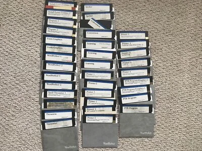 Vintage WORD PERFECT 5.25” Floppy Disks Software Diskettes w Sleeves LARGE LOT - Image 1 of 3