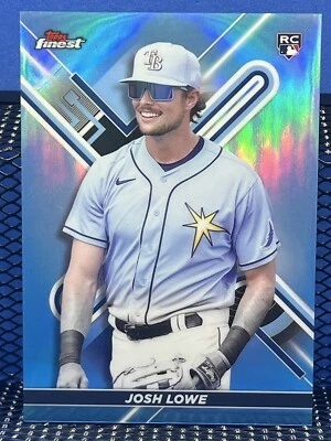 2022 Topps Finest JOSH LOWE Blue Refractor 178/300 RC Tampa Bay Rays Rookie Card - Image 1 of 2