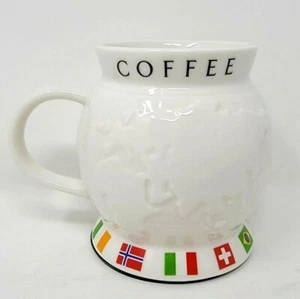 Tazza Starbucks Barista 2002 24 oz globo mondiale bandiere caffè senza coperchio - Foto 1 di 6