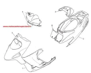 PUNTONE SOTTOPEDANA ORIGINALE PER MALAGUTI F10 COLORE ARGENTO OPACO - Foto 1 di 1