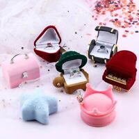 Black Velvet Engagement Ring Box Display Jewelry Gift Boxes Classic Style 1 Dzn