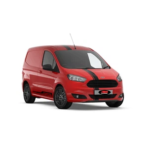 Calcomanías de vinilo de adelante hacia atrás y rayas laterales para furgoneta deportiva Ford Transit Courier 01 - Imagen 1 de 1