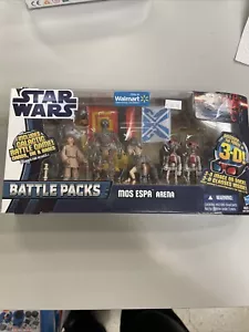 MOS ESPA ARENA Star Wars Battle Packs 3-D Figure Set Sebulba Pit Droid C-3PO NEW - Picture 1 of 5