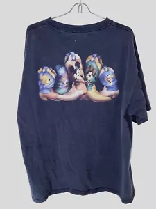 T-shirt vintage nera sbiadita Disney Topolino XL - Foto 1 di 6