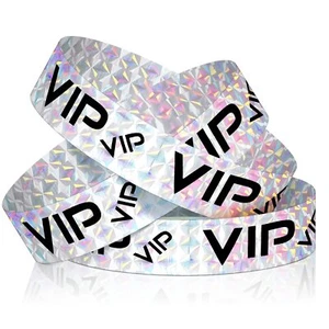 500 Pack VIP Plastic Wristbands Party Wristbands for Events VIP Custom - Picture 1 of 6