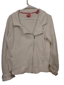 Unisex. Puma. Chaqueta de pista - estilo de vida deportivo. Blanco. Talla XL. Cremallera completa. Puño. - Imagen 1 de 4