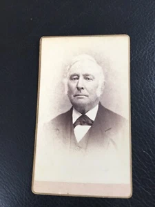 CDV CARTE DE VISITE Gentleman J.P.H 1882 Age 78YearsOld By H.Jenkins Barre MASS - Picture 1 of 12