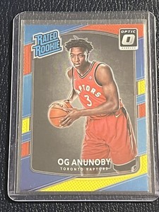 OG Anunoby 2017-18 Panini Donruss Optic Red Yellow Prizm Rated Rookie Card #178