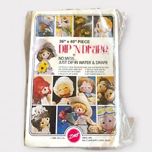 Vintage 1980 Zim’s Dip N’ Drape Sheet No Mess 36” x 40” Neu aus altem Lagerbestand neu & versiegelt - Bild 1 von 3