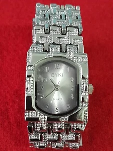 EYKI MENS WATCH SILVER FACE & BAND 020-61131115 - Picture 1 of 23