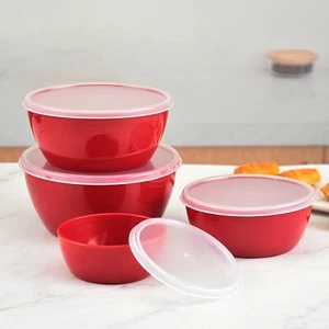 Mixing Bowls With Lids Set Multi Use Stackable Airtight Food Storage Containers - Picture 1 of 7