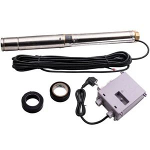 370W Max. 3800L/h Brunnenpumpe Tiefbrunnenpumpe Wasserpumpe Rohrpumpe Edelstahl - Bild 1 von 11