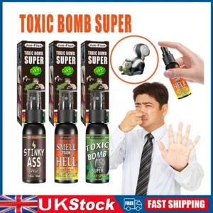 Novelty Liquid Fart Gag Prank Joke Spray Can 30ml Stink Bomb Smelly Stinky UK - Picture 1 of 15