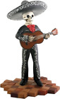 Skeleton Skull Black Mariachi Band Guitar Figurine Collectible