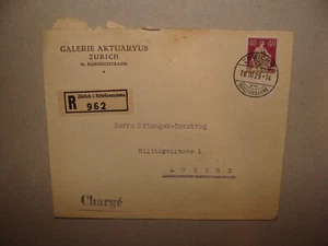 Francobollo Ebraico 192 Svizzera GALERIE AKTUARYUS Copertina Zurigo - Foto 1 di 2