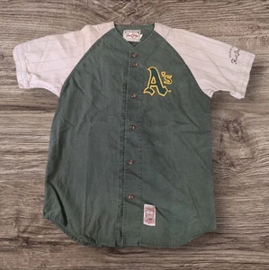 RARE Vintage 90s Oakland A's Athletics Mirage Cooperstown Baseball Jersey Large - Bild 1 von 12