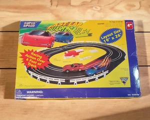 Vtg Super Speed Fast Lap Quarter Miler Toy Racetrack Complete Slot Car Untested - Picture 1 of 10