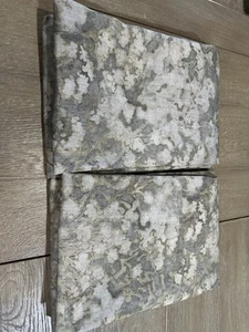 WEST ELM Abstract Hydrangea CURTAINS 48x96" 2 panels - Picture 1 of 2