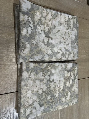 WEST ELM Abstract Hydrangea CURTAINS 48x96" 2 panels - Image 1 of 2