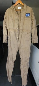 Super Rare VTG Ambassador 38 Reg M LA DWP Brown Buttons Coveralls Work Suit EUC - Picture 1 of 7