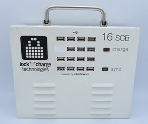 Lock n Charge 16SCB Universal Sync Charge Station - Apple/Android Mobile UK PSU - Picture 1 of 9