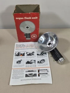Vintage Argus Flash Unit 76 with Box - UNTESTED No Signs Of Corrotion - Picture 1 of 14