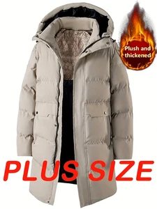 Herren Oversize Wintermantel, strapazierfähige Thermoisolierte Kapuzenjacke - Bild 1 von 11