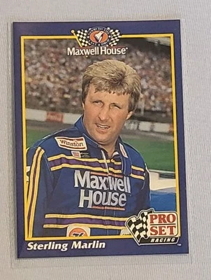 🏁 1992 Pro Set Racing #2 Sterling Marlin Winston Cup NASCAR 🏁 - Image 1 of 2