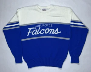 Vintage 1984 Air Falcon Cliff Engle Knit Sweater Size Large Made in USA Rare - Picture 1 of 7