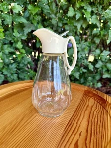 Vintage Clear Glass Farmhouse Syrup Dispenser - Picture 1 of 2