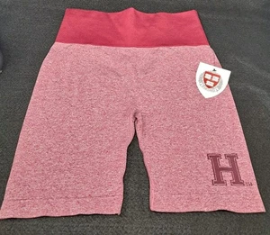 NWT Harvard University Womens Biker Shorts High Waisted Compression XLarge - Picture 1 of 8