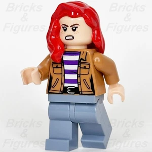 LEGO® Super Heroes Mary Jane Minifigure Spider-Man 76324 sh1062 Jacket Red Hair - Picture 1 of 3