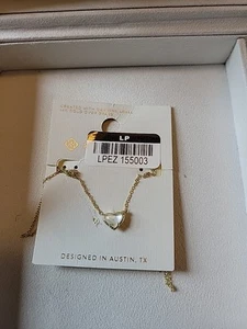 Kendra Scott Valentinstag Anna 14K Gott über Messing Anhänger Halskette. - Bild 1 von 2