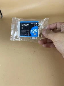 Cartucho de tinta para impresora Epson original 126 cian/nuevo con sello roto - Imagen 1 de 4